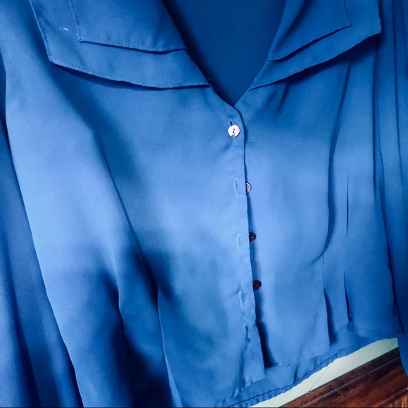 Cheri Alan Royal Blue Blouse - Picture 3 of 3